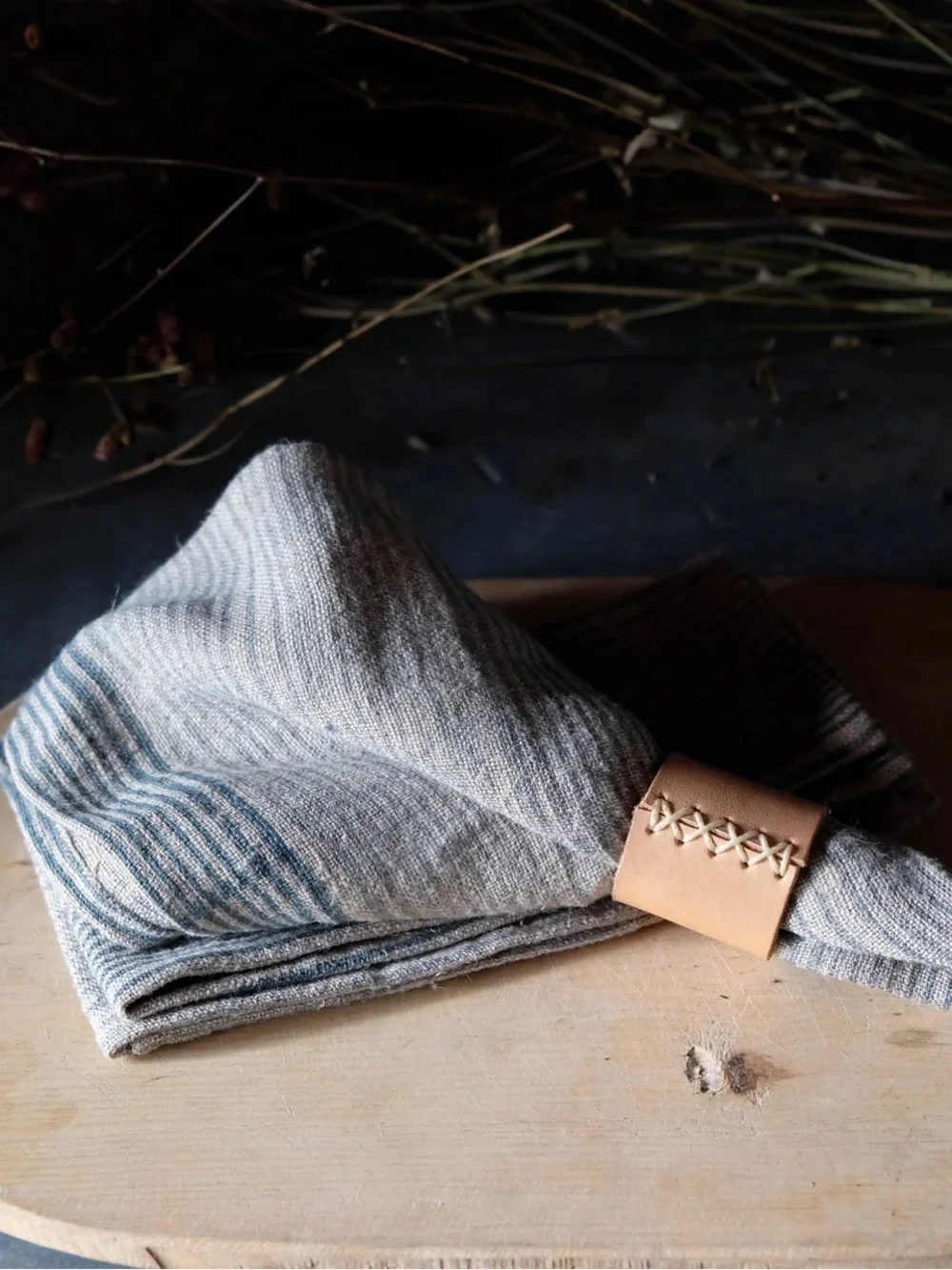 New🌟Terrain -Linen Blue Stripe -Tea Towel